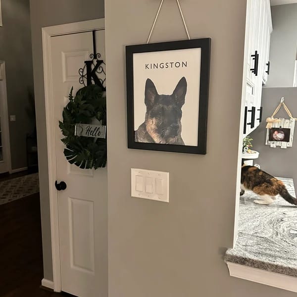 Customer photo review of Custom Pet Portrait