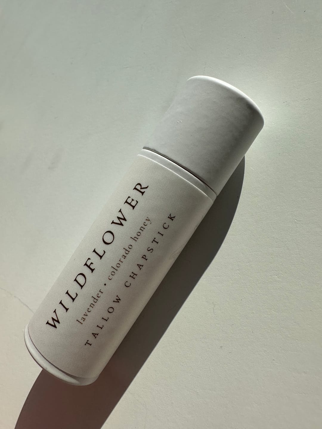 Customer photo review of wildflower / honey lavender chapstick