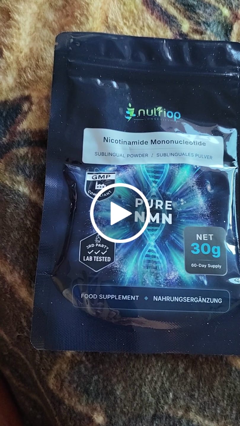 Customer video review of Nutriop® Pure NMN Sublingual Powder - Direct NAD+ Precursor (30g)
