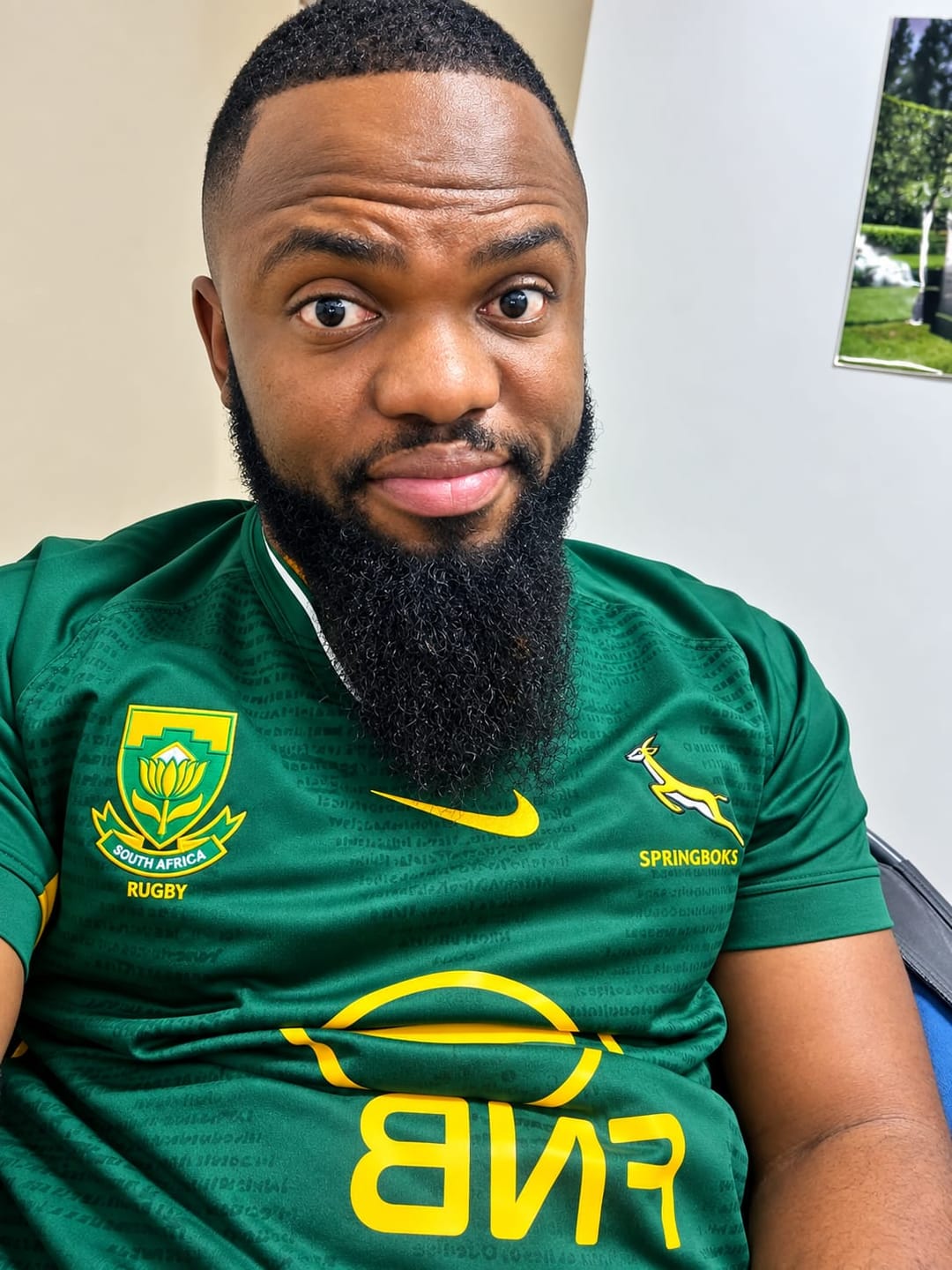 Customer photo review of Springboks Nike Men's 2026 RGR Stadium Jersey