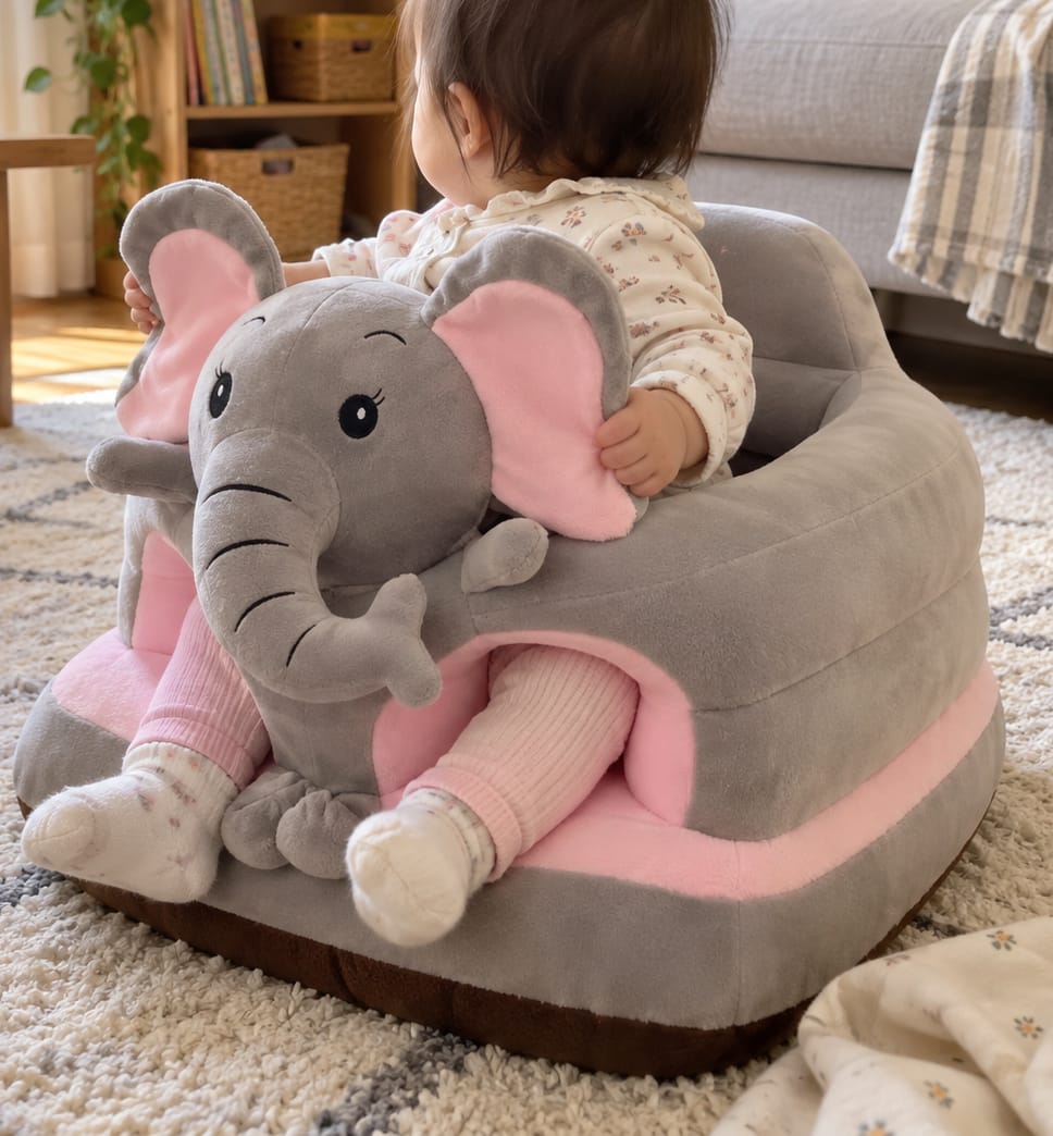Customer photo review of Toddler Animal Plush Support Seat