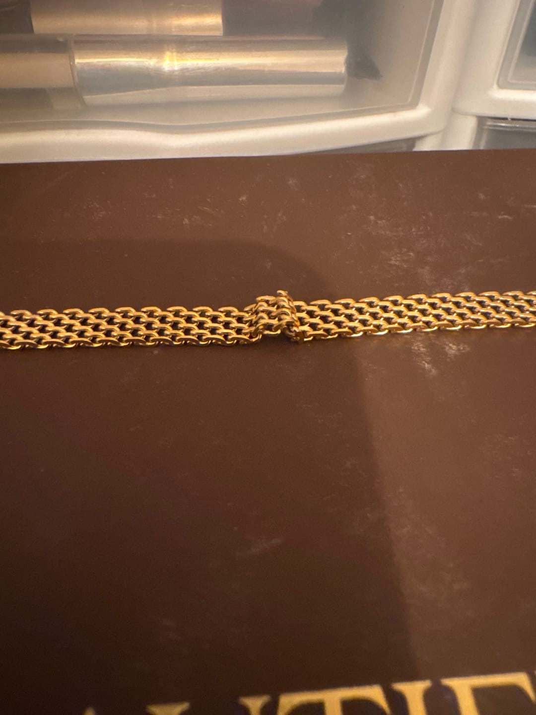Customer photo review of Molly Gold Mesh Chain Bracelet