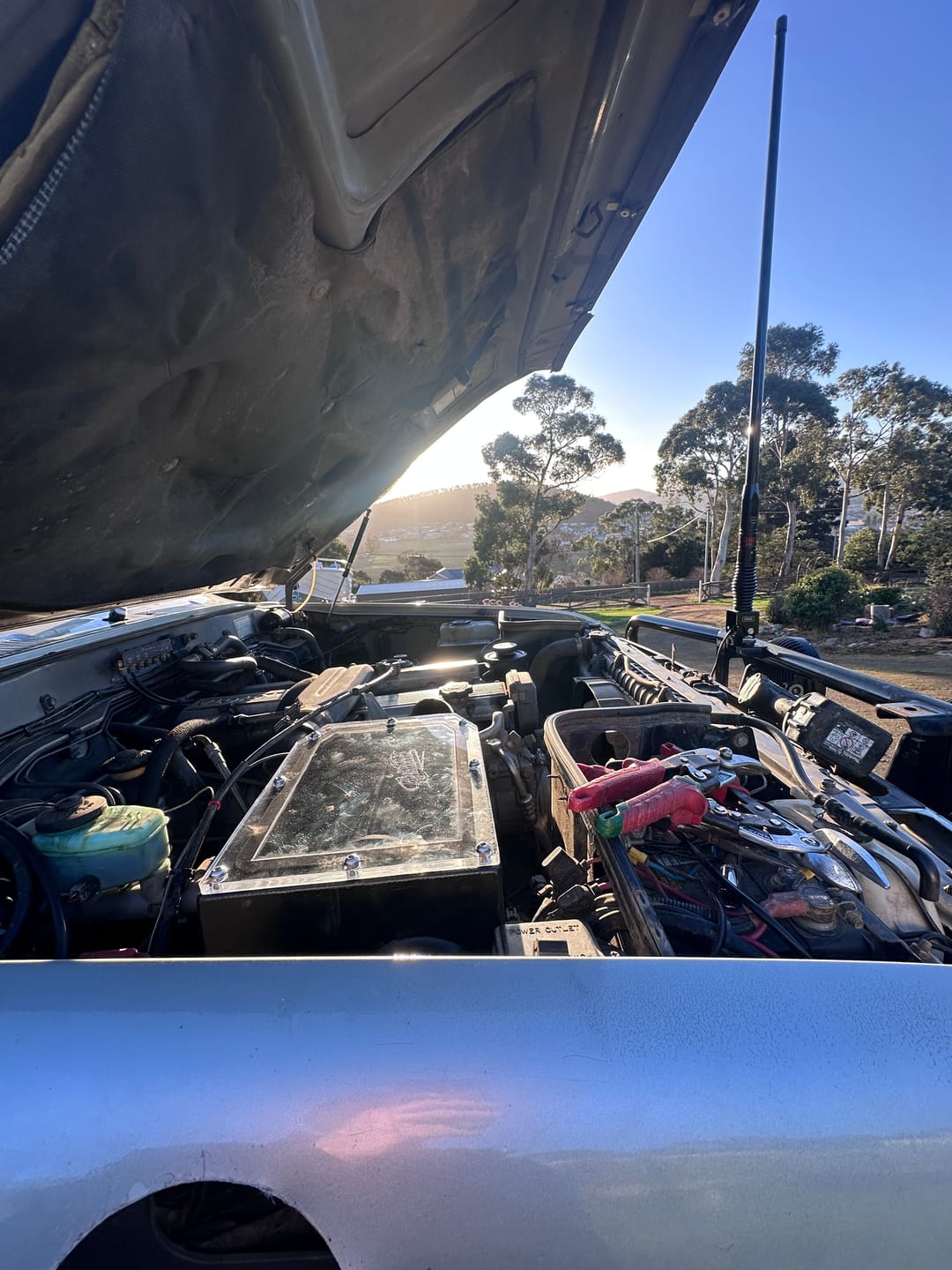 Customer photo review of Custom Air box to suit Toyota 80 Series Landcruiser with Diesel 1hz Pod Filter Style