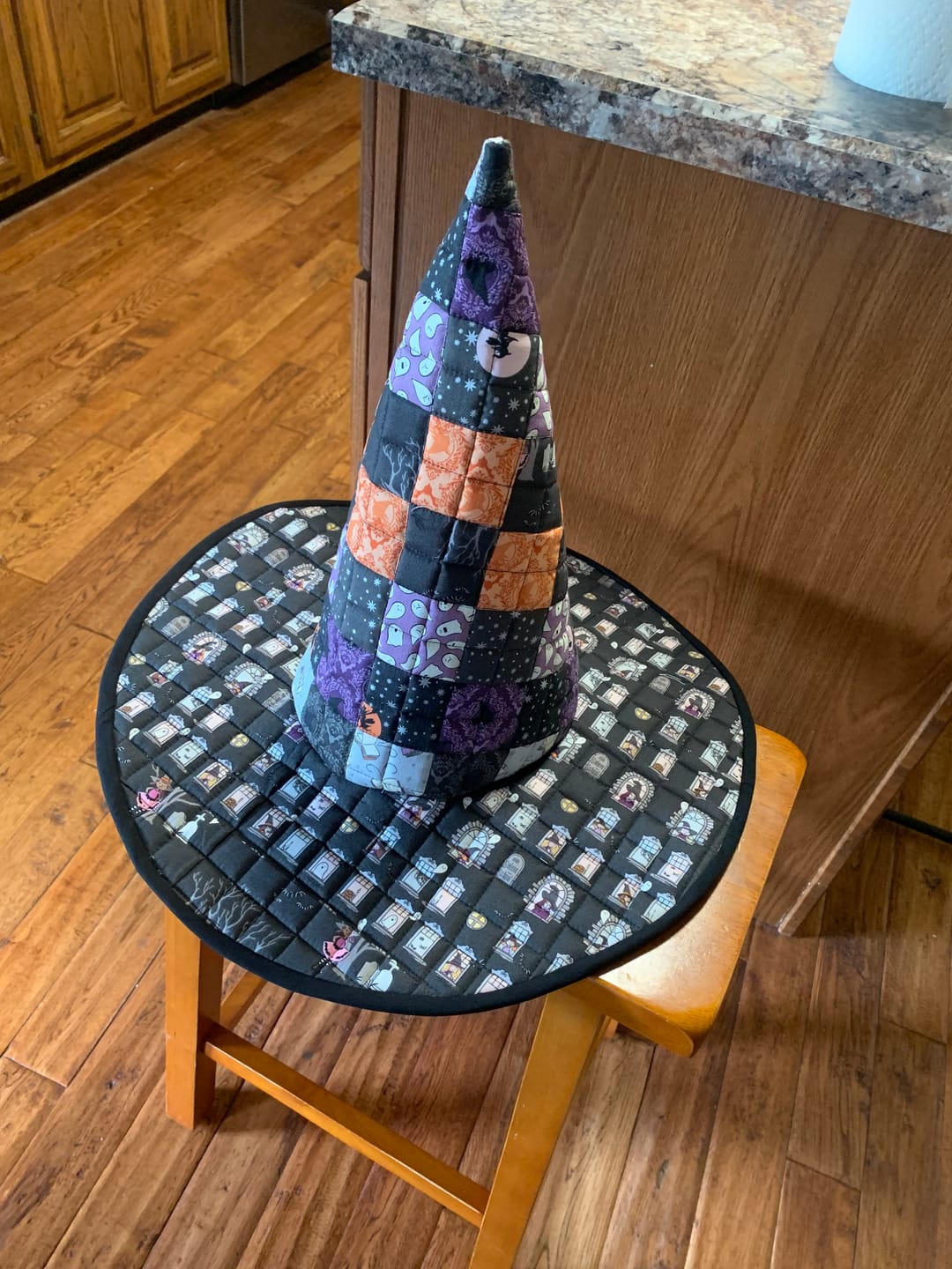 Customer photo review of Spellbound Quilted Witch Hat Sewing Pattern | Digital PDF Pattern