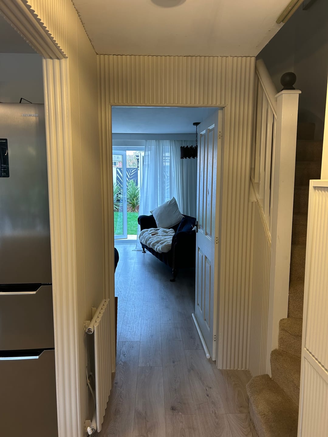 Customer photo review of Legacy Reeded Paintable MDF Panel
