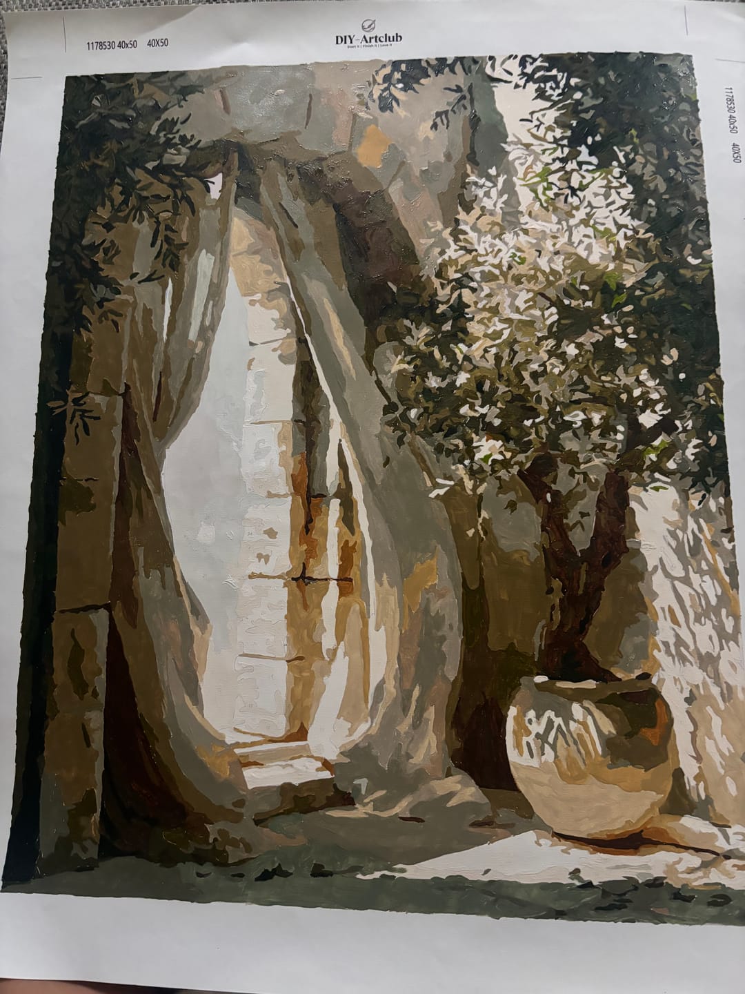 Customer photo review of The Stone Archway | Paint by Number