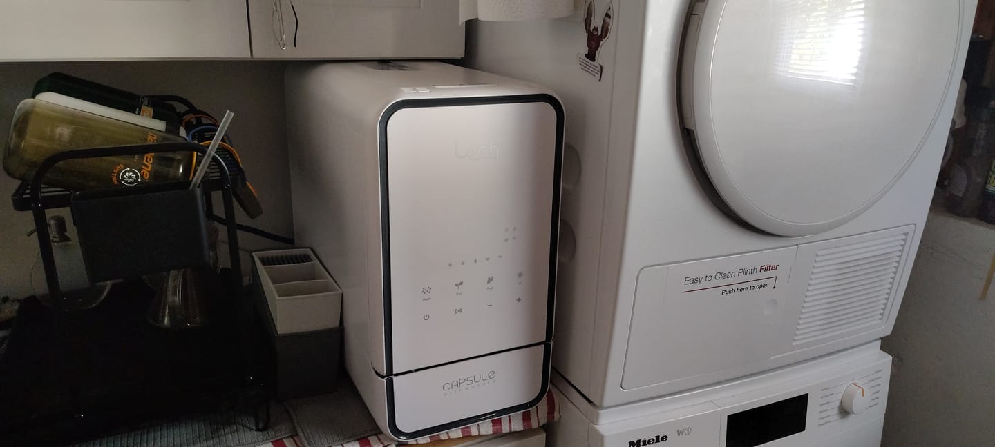 Customer photo review of Capsule Dishwasher