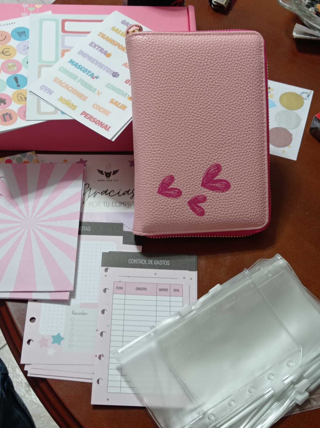 Customer photo review of Libreta de Ahorro con Cremallera A7