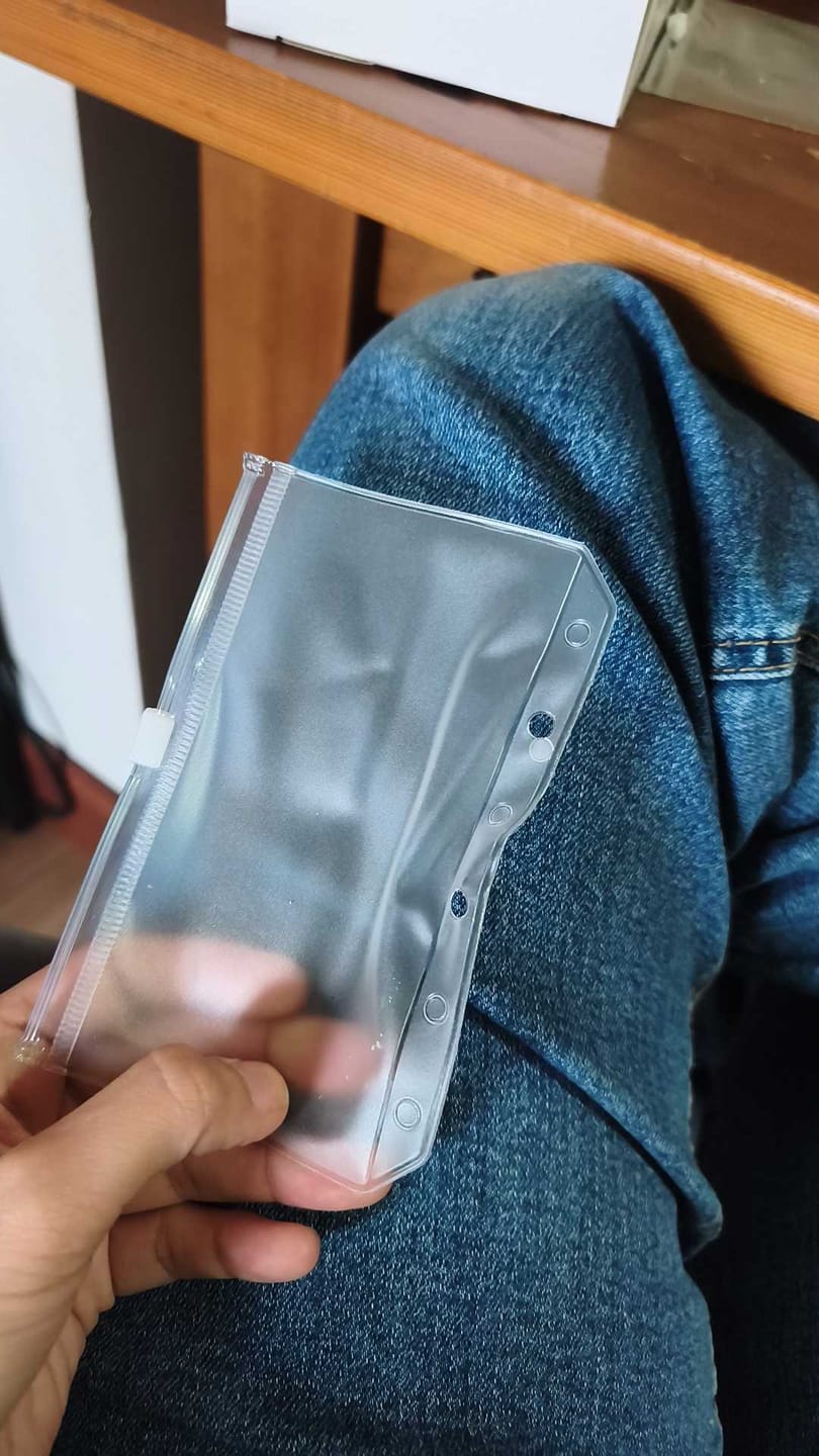 Customer photo review of Libreta de Ahorro con Cremallera A7