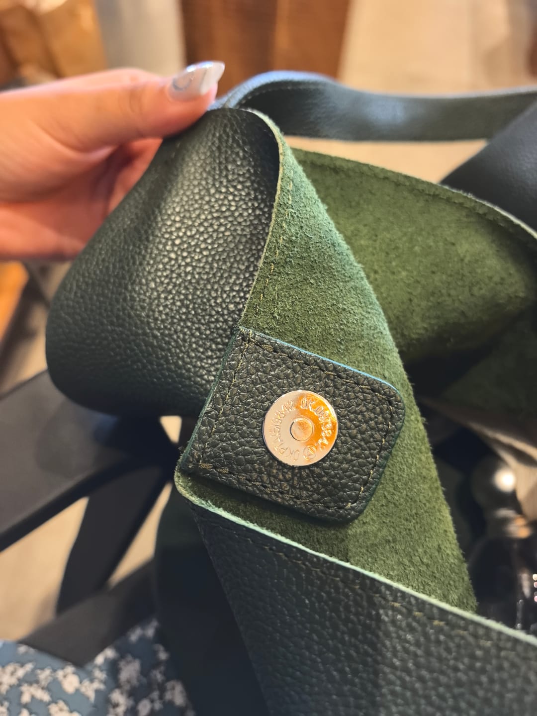 Customer photo review of Bolso Oversized Tote Bag mod Bulgaria *Verde*