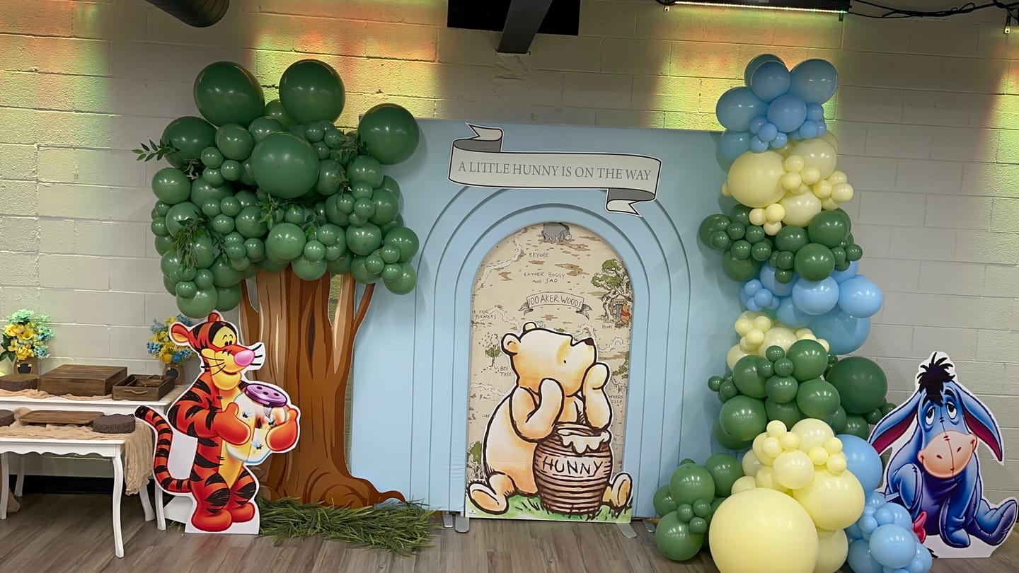 Customer photo review of 7.5x7.5ft Birthday Party Flower Arch Frame Welcome Stand Door