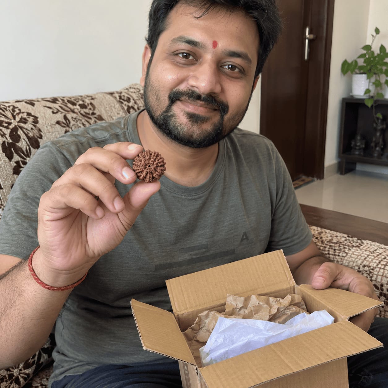 Customer photo review of 11 Mukhi Rudraksha (Nepali)
