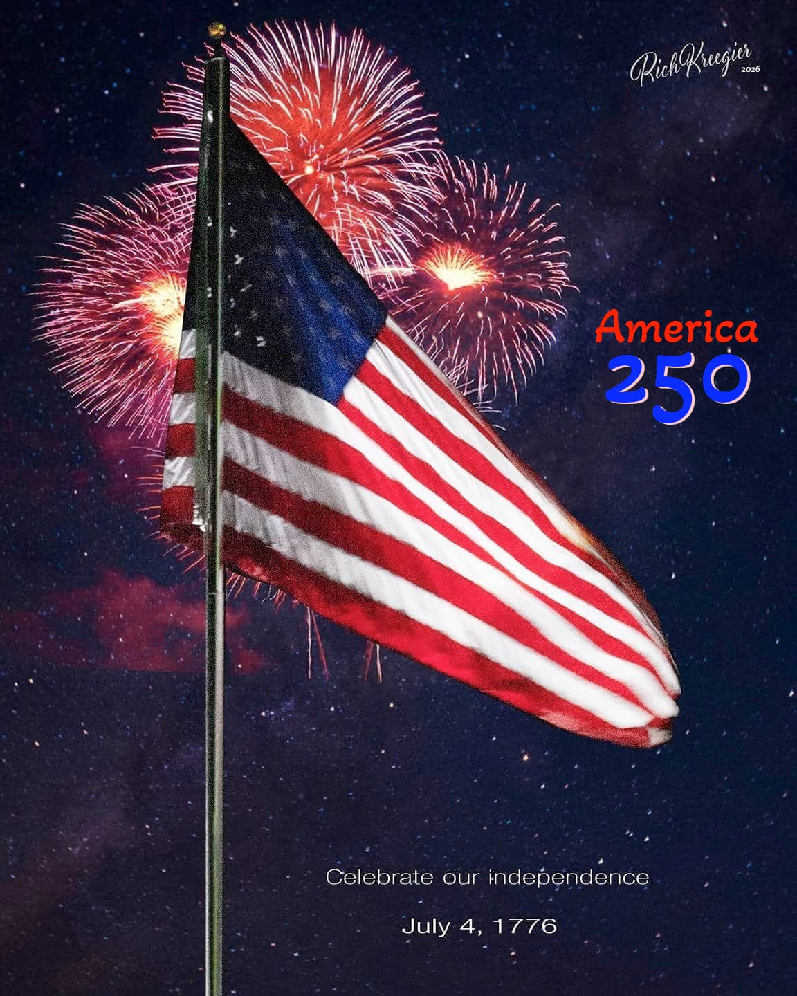 Customer photo review of 5' x 8' American Flag