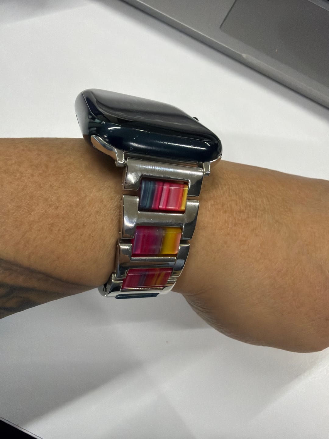 Customer photo review of Aura Metal Band