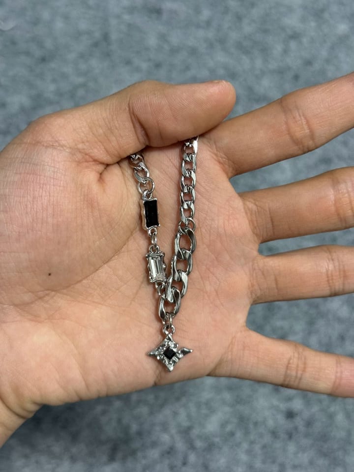 Customer photo review of Starburst Layered Necklace