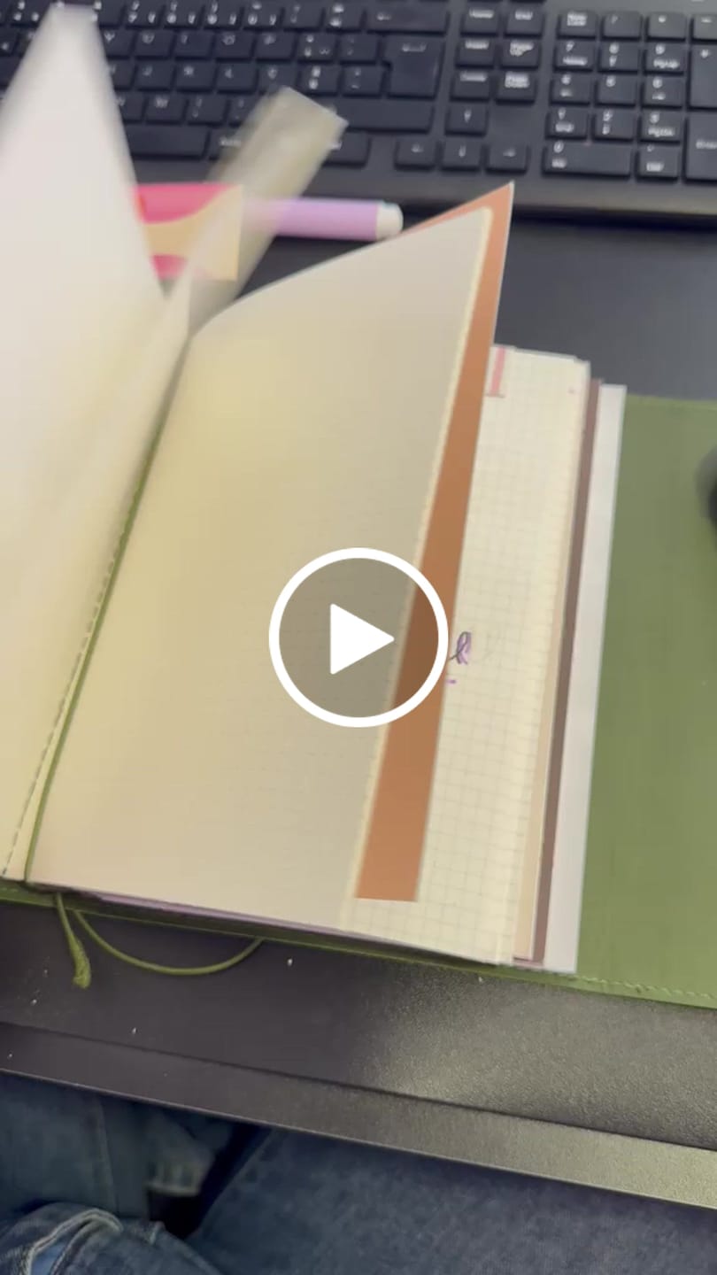 Customer video review of Refillable Folio in Vintage Olive