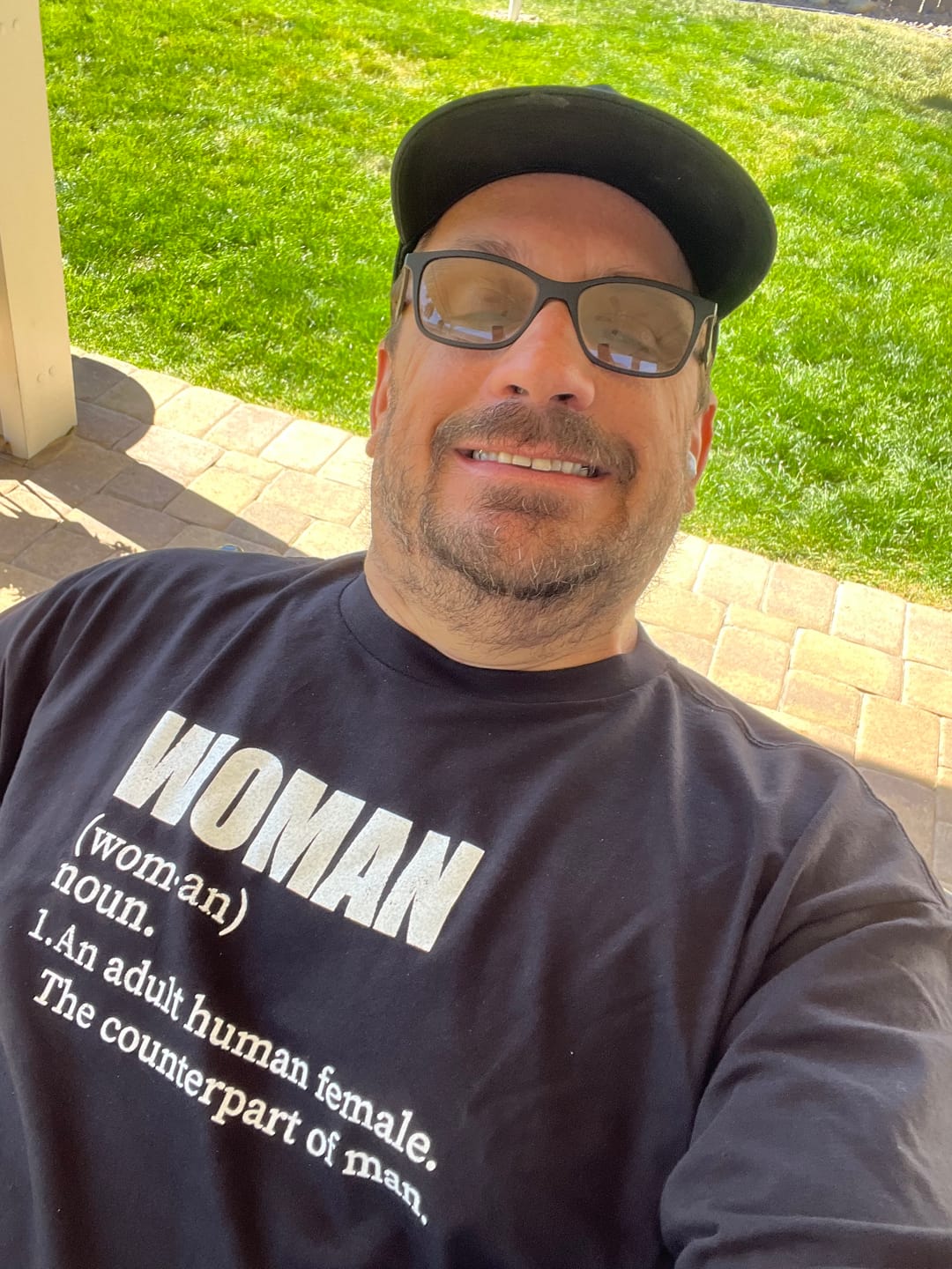 Customer photo review of Definition of a Woman T-shirt
