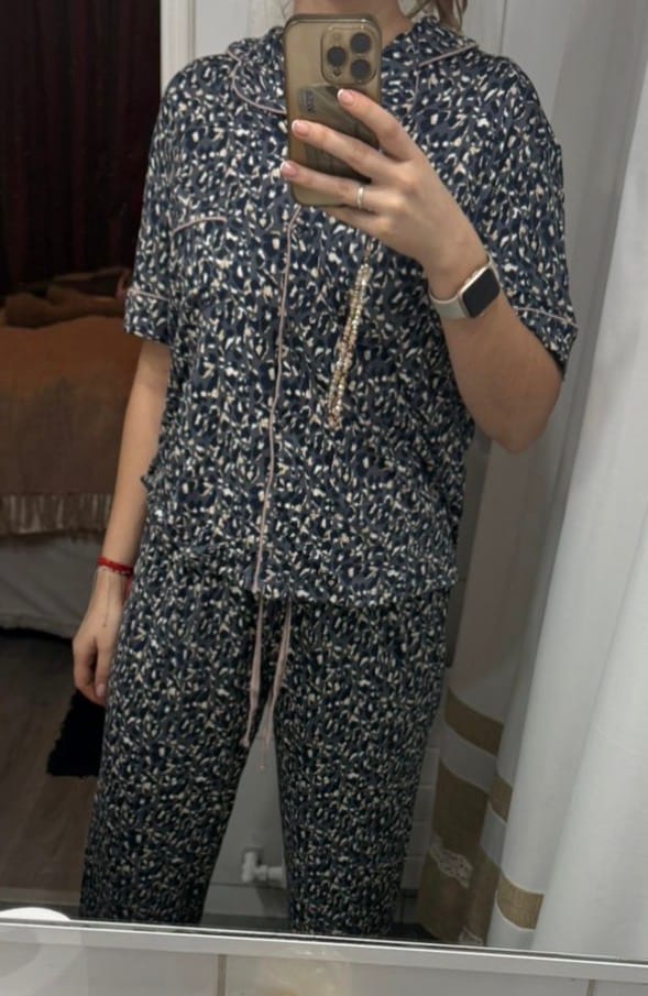 Customer photo review of Set Pijama Camisero Animal Print Dreamy