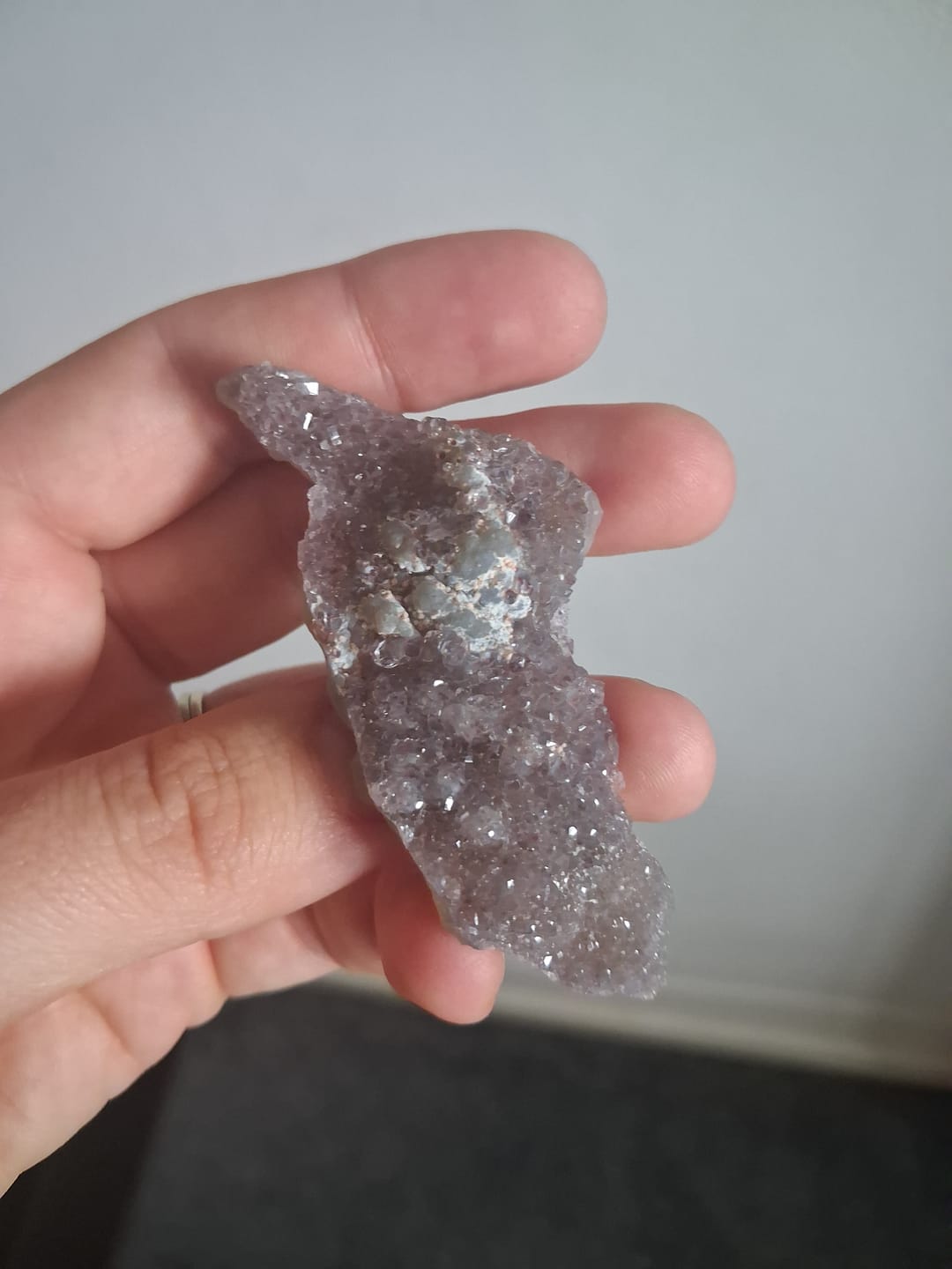 Customer photo review of Flower Amethyst / Zeolite slabs from Brazil
