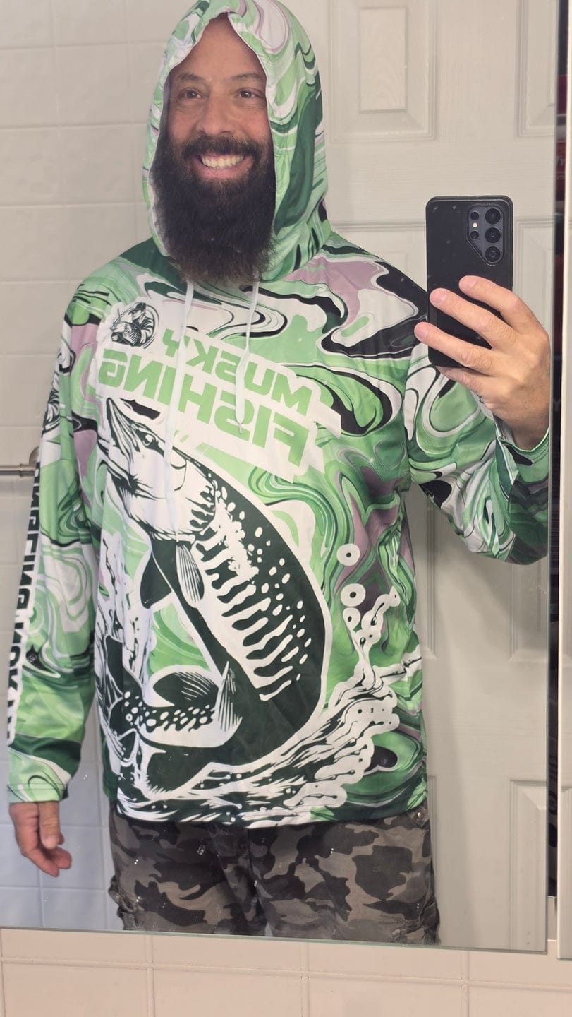 Customer photo review of Merry Fishmas Santa Hat Largemouth Bass Fishing T-Shirt