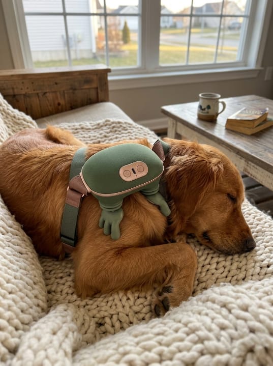 Customer photo review of Zavelix™ Dual-Use Red Light & Deep-Kneading Massager for People & Pets