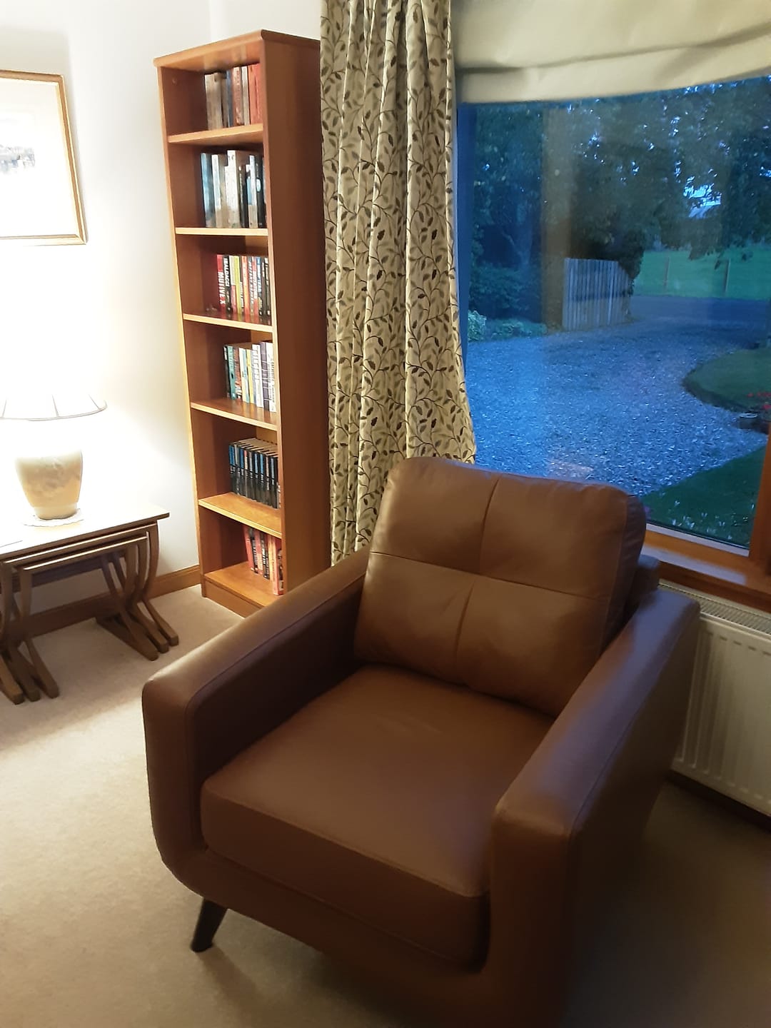 Customer photo review of Barbican Leather Armchair, Premium Caramel
