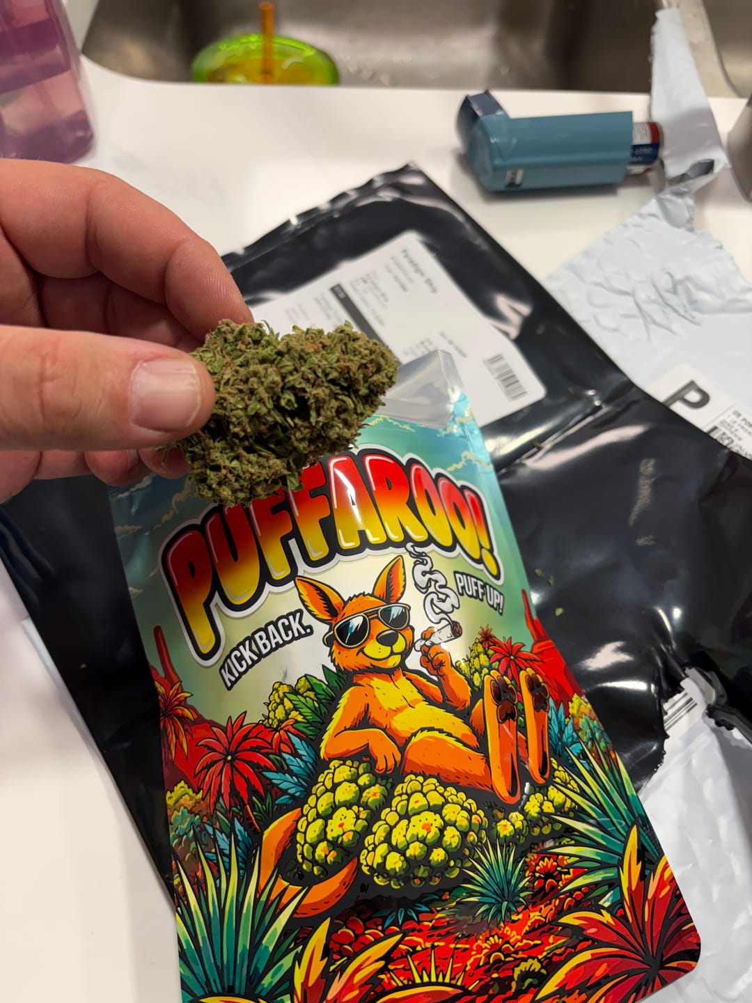 Customer photo review of Puffaroo - Blueberry Headband - 28 Grams - Hybrid