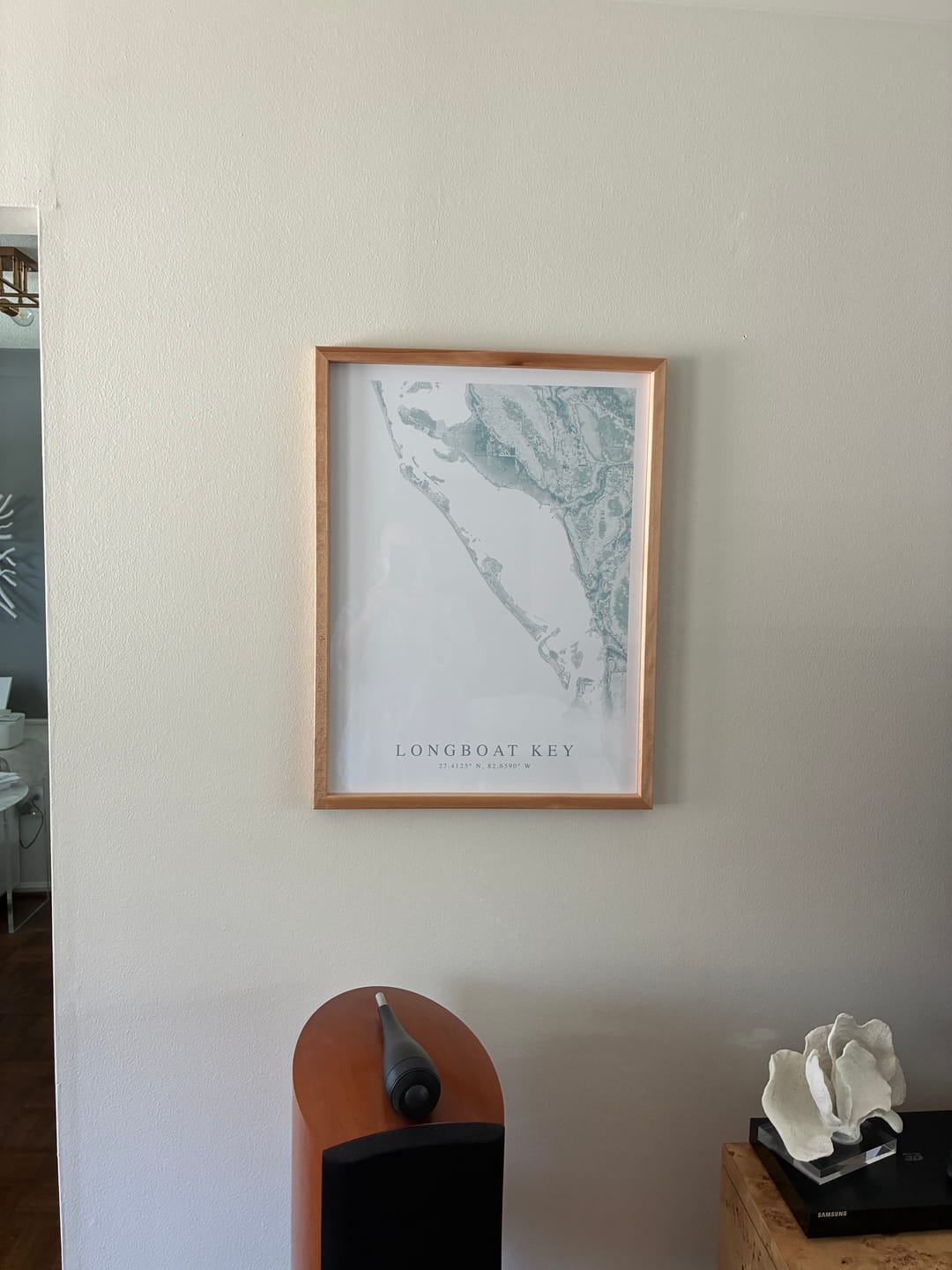 Customer photo review of Longboat Key Map Print