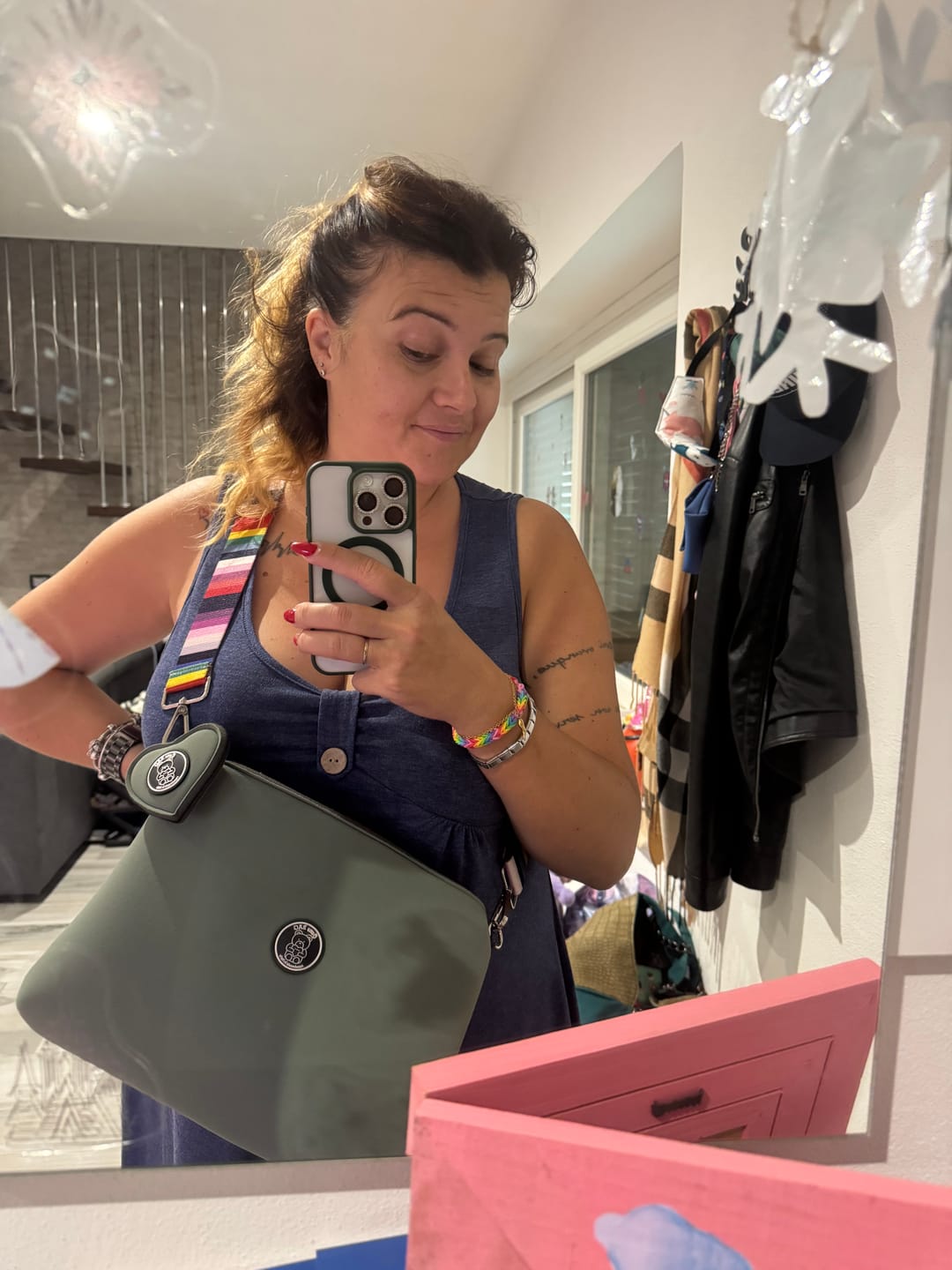 Customer photo review of SET Bauletto e Pochette grande