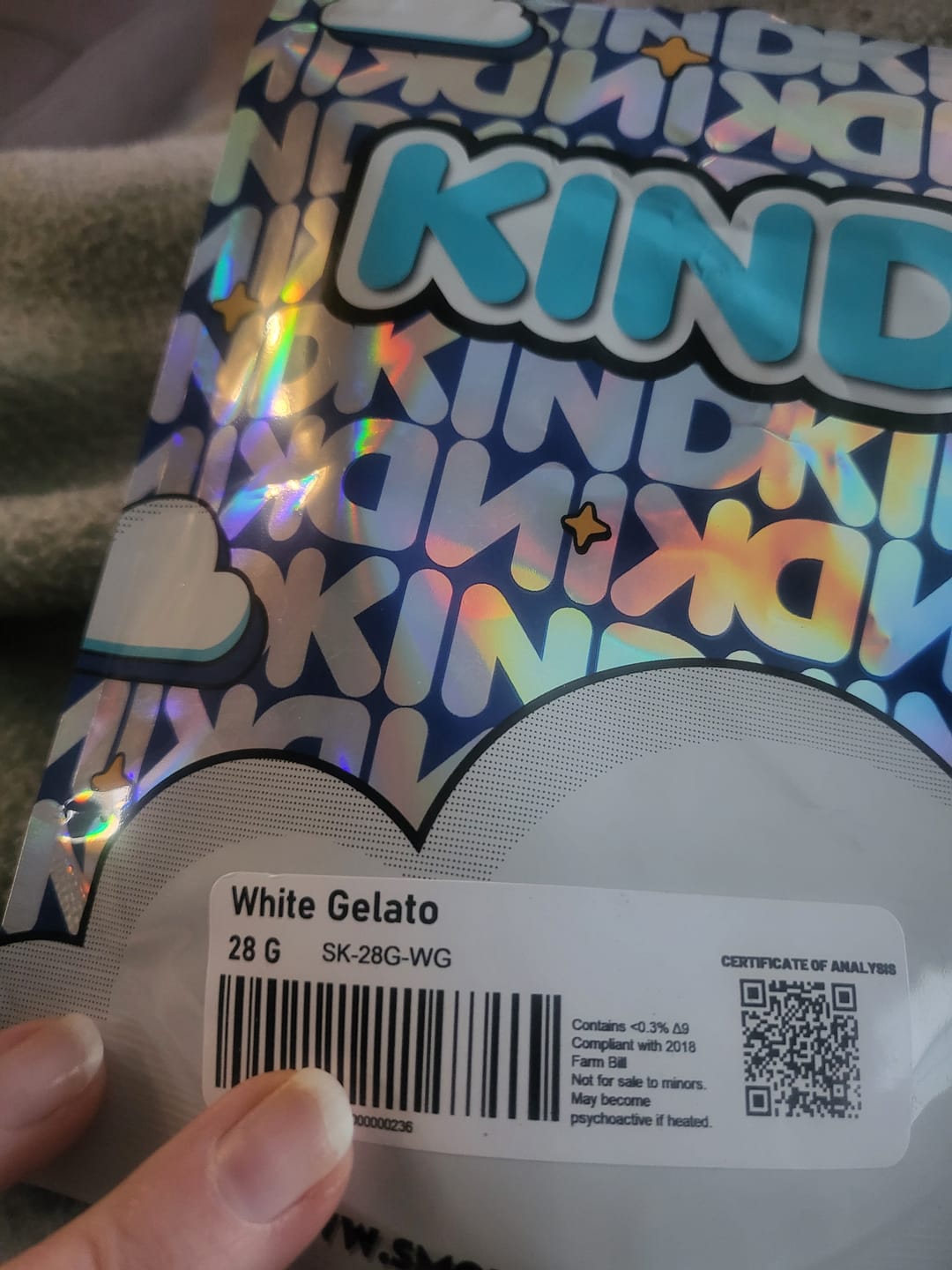 Customer photo review of KIND - White Gelato - 28 Grams - Indica