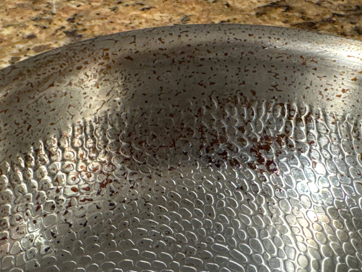 Customer photo review of Hand-Hammered Titanium Pan