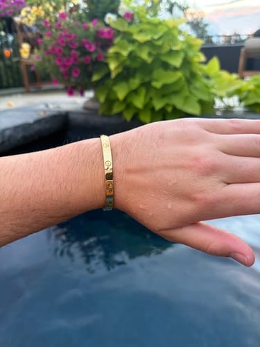 Customer photo review of 18K Celestial Love Bracelet