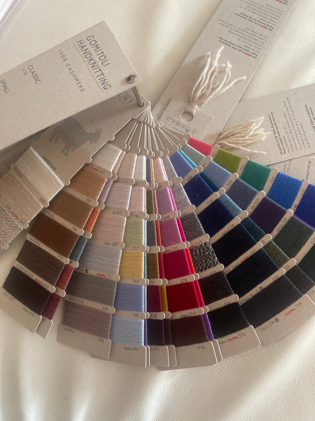 Customer photo review of CARDIFF CASHMERE "CLASSIC" SHADE CARD