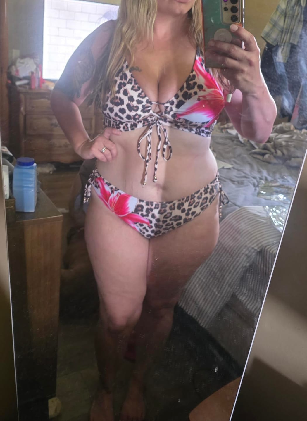 Customer photo review of Emoswim - Womens Bikini Sets Two Piece Swimsuit 2026 Curvy Cutout String Bathing Suit