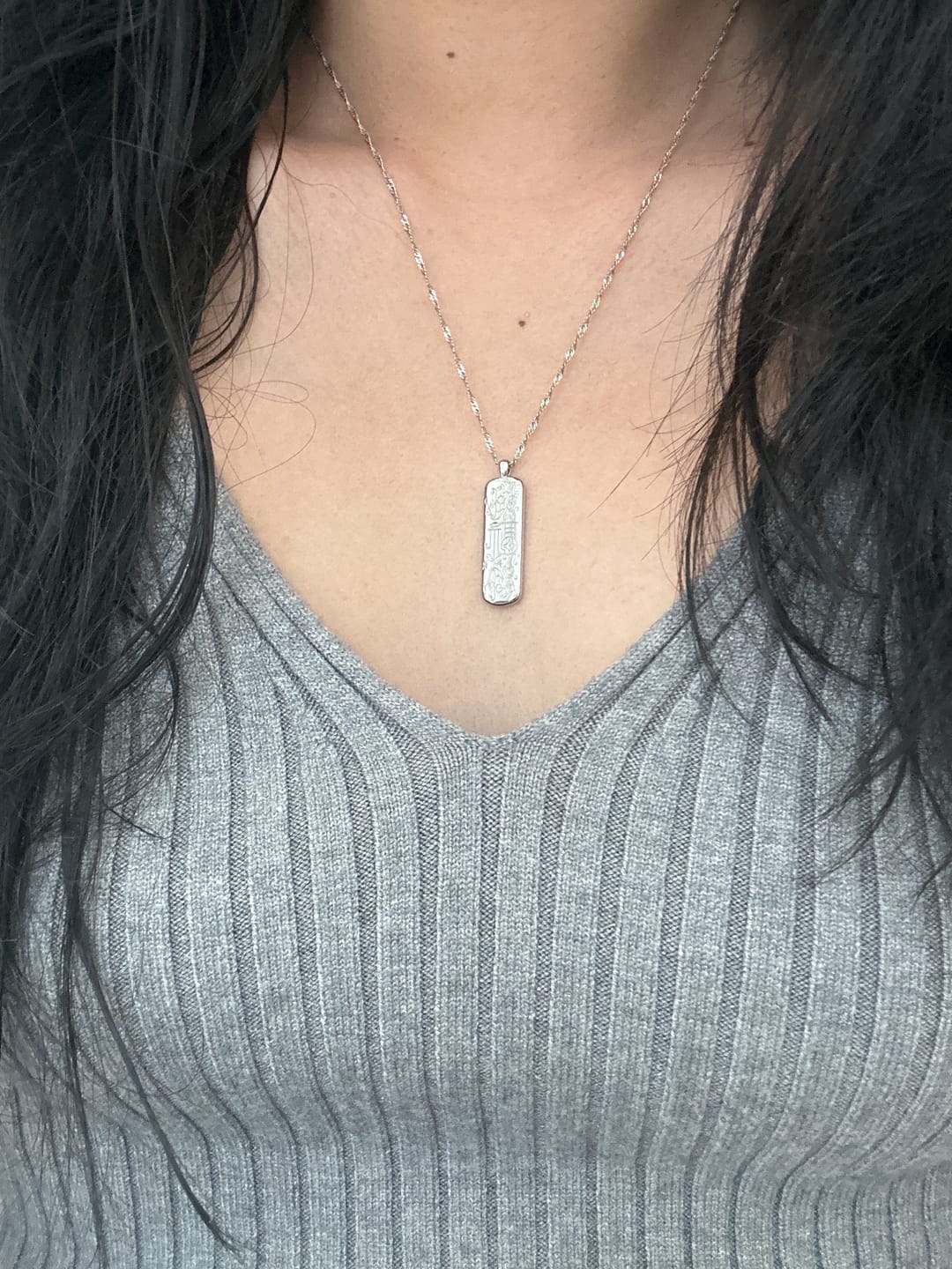 Customer photo review of Plum Blossom Happiness Necklace