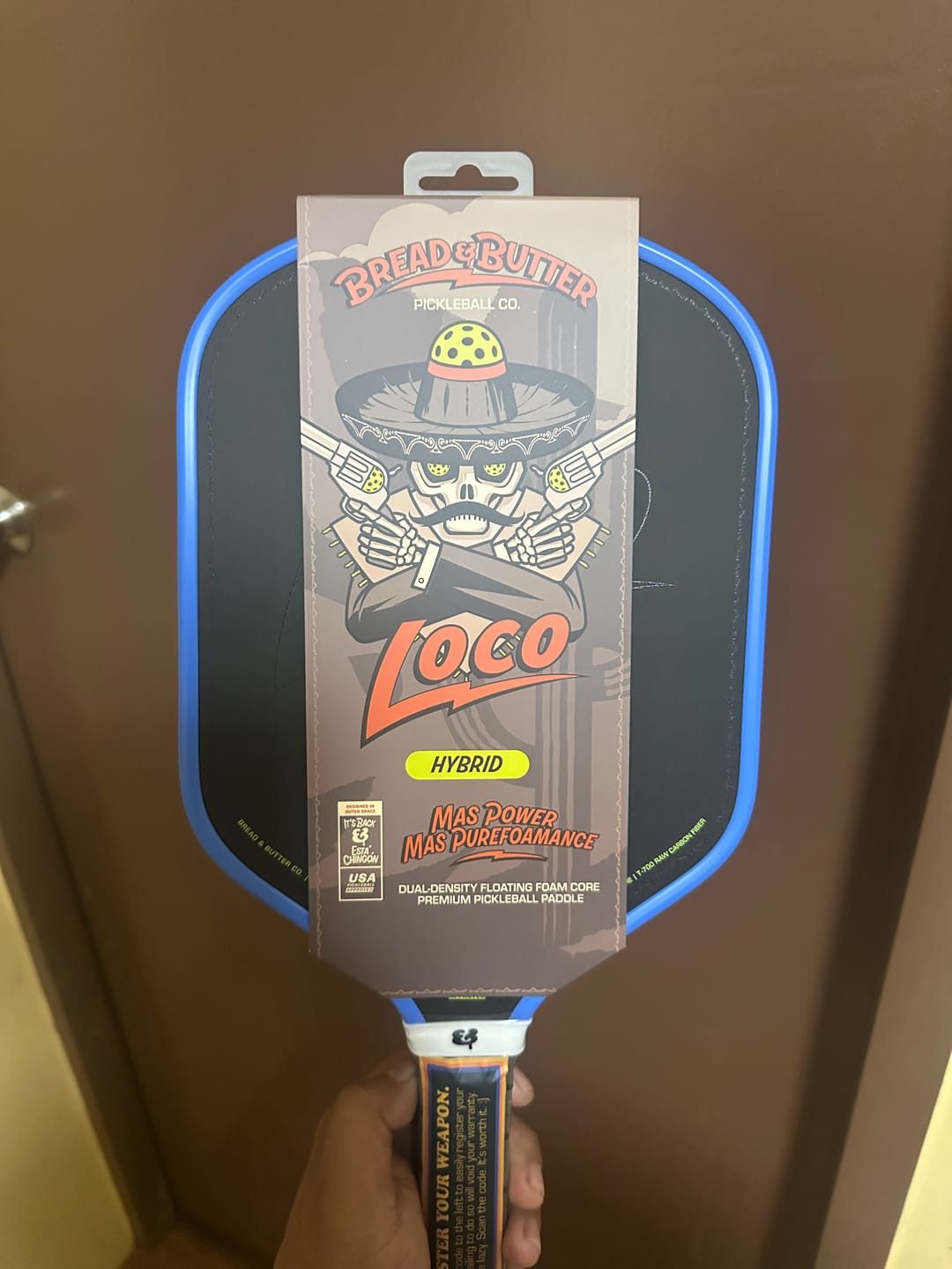 Customer photo review of The Loco 16mm Pickleball Paddle Hybrid