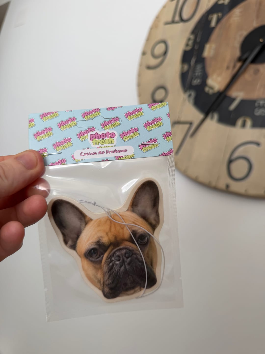 Customer photo review of Personalised Car Air Freshener