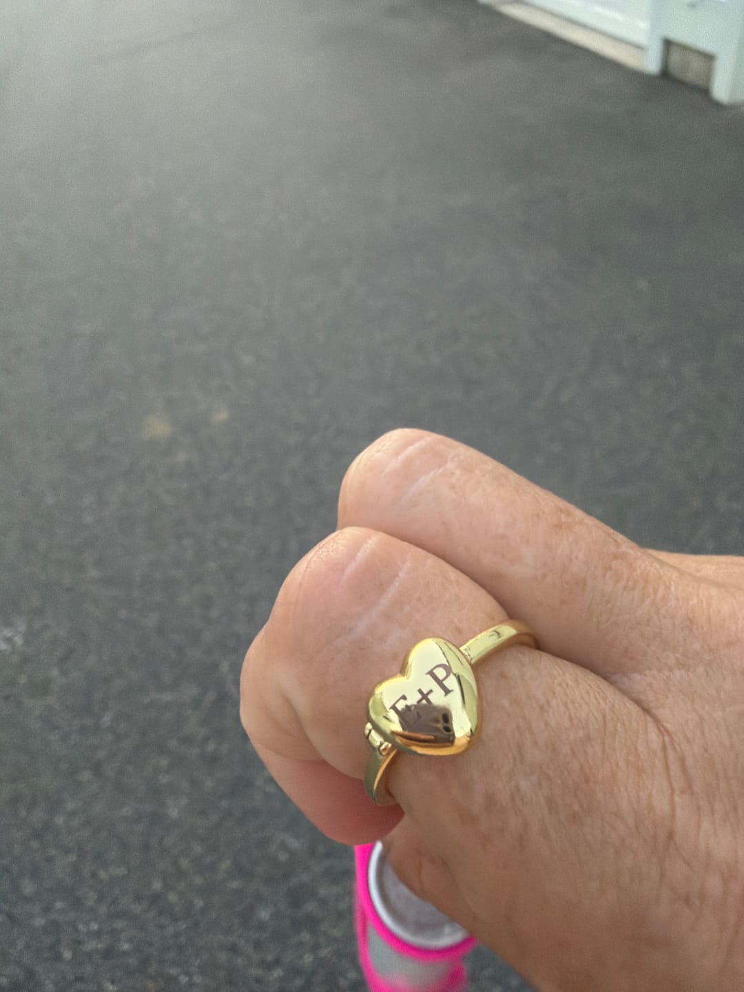 Customer photo review of Heart Locket Ring