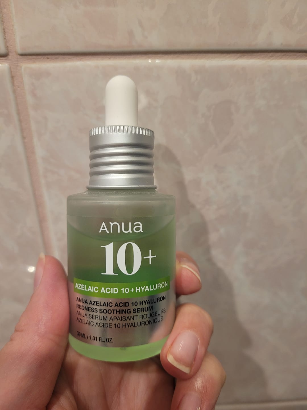 Customer photo review of Serums ar azelaīnskābi Anua Azelaic Acid 10 Hyaluron Redness Soothing Serum