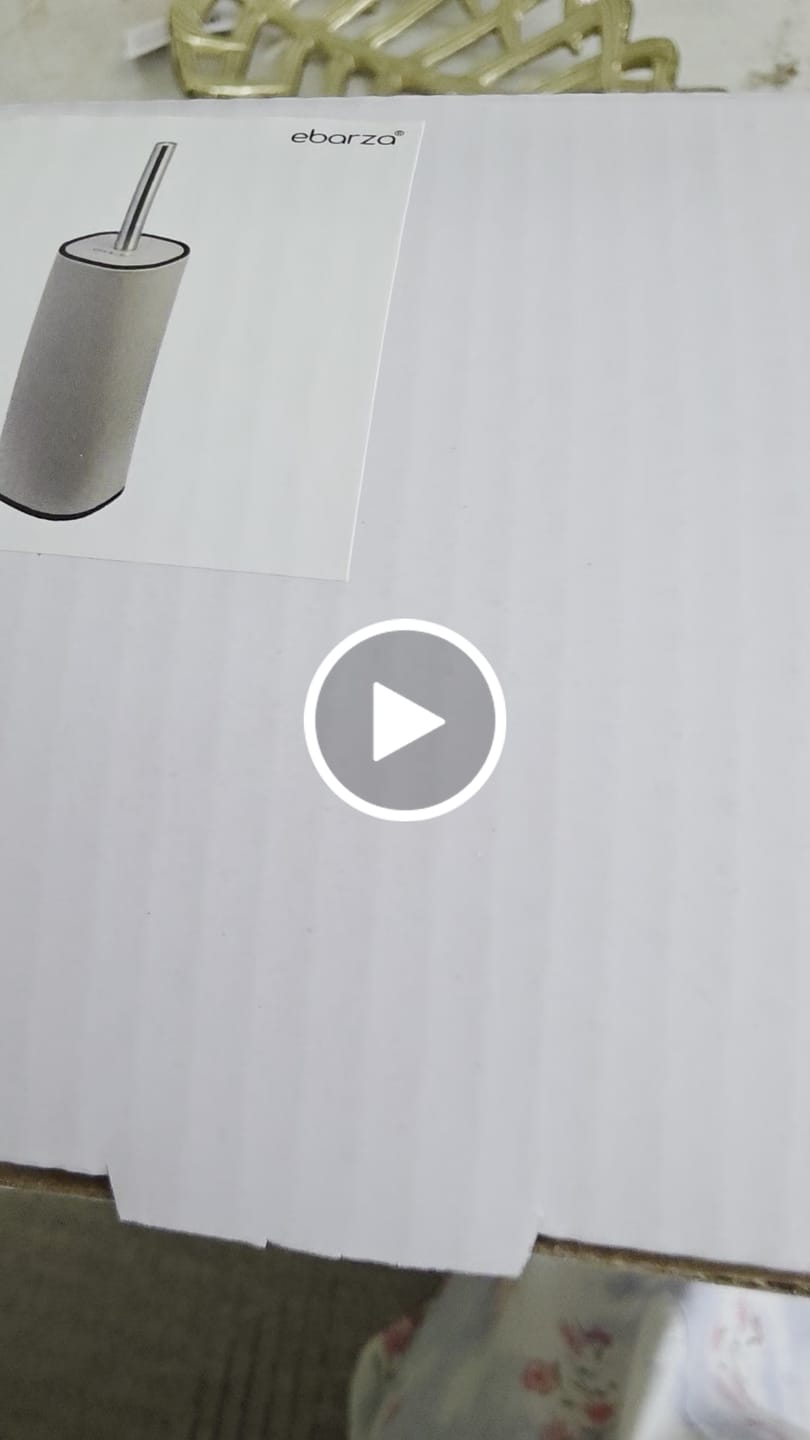 Customer video review of Cream Toilet Brush With Holder - 34054P