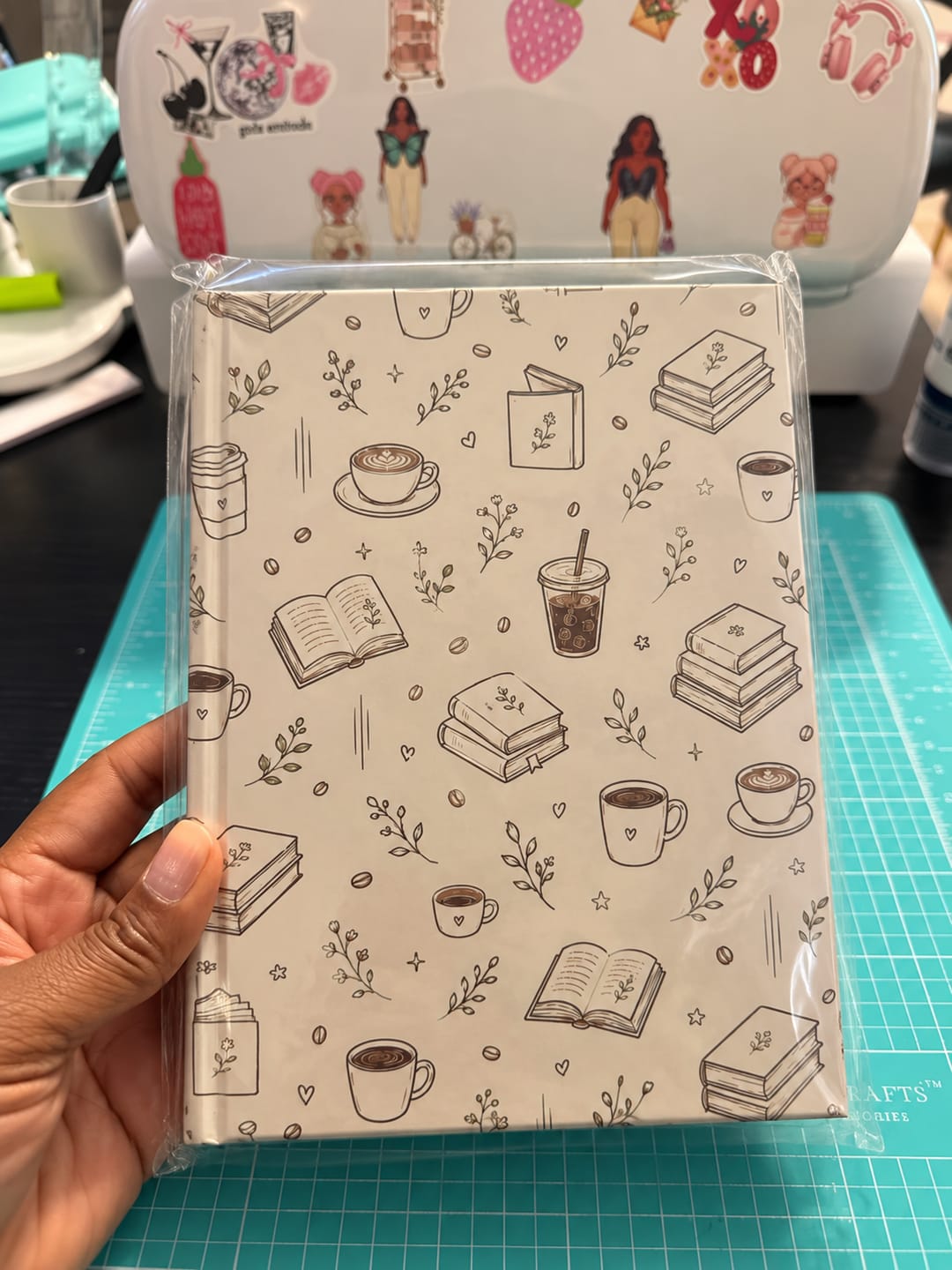 Customer photo review of My time, my coffee & my notes Hardcover Journal