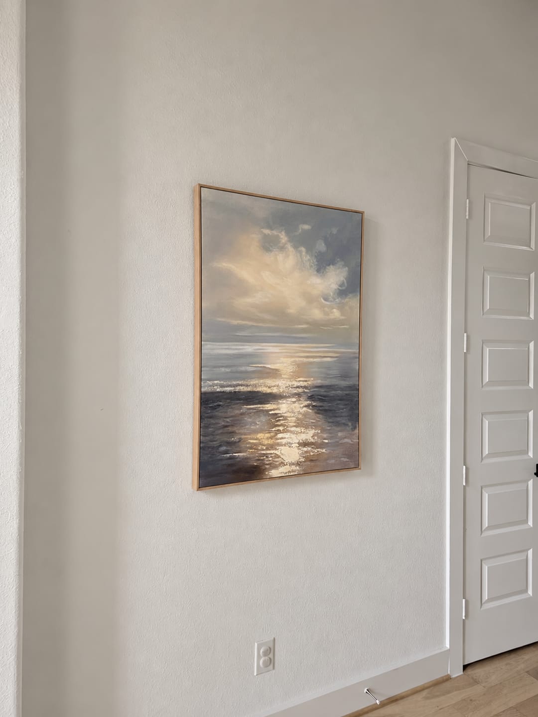 Customer photo review of Abstract Ocean And Sky Canvas Art #OC101