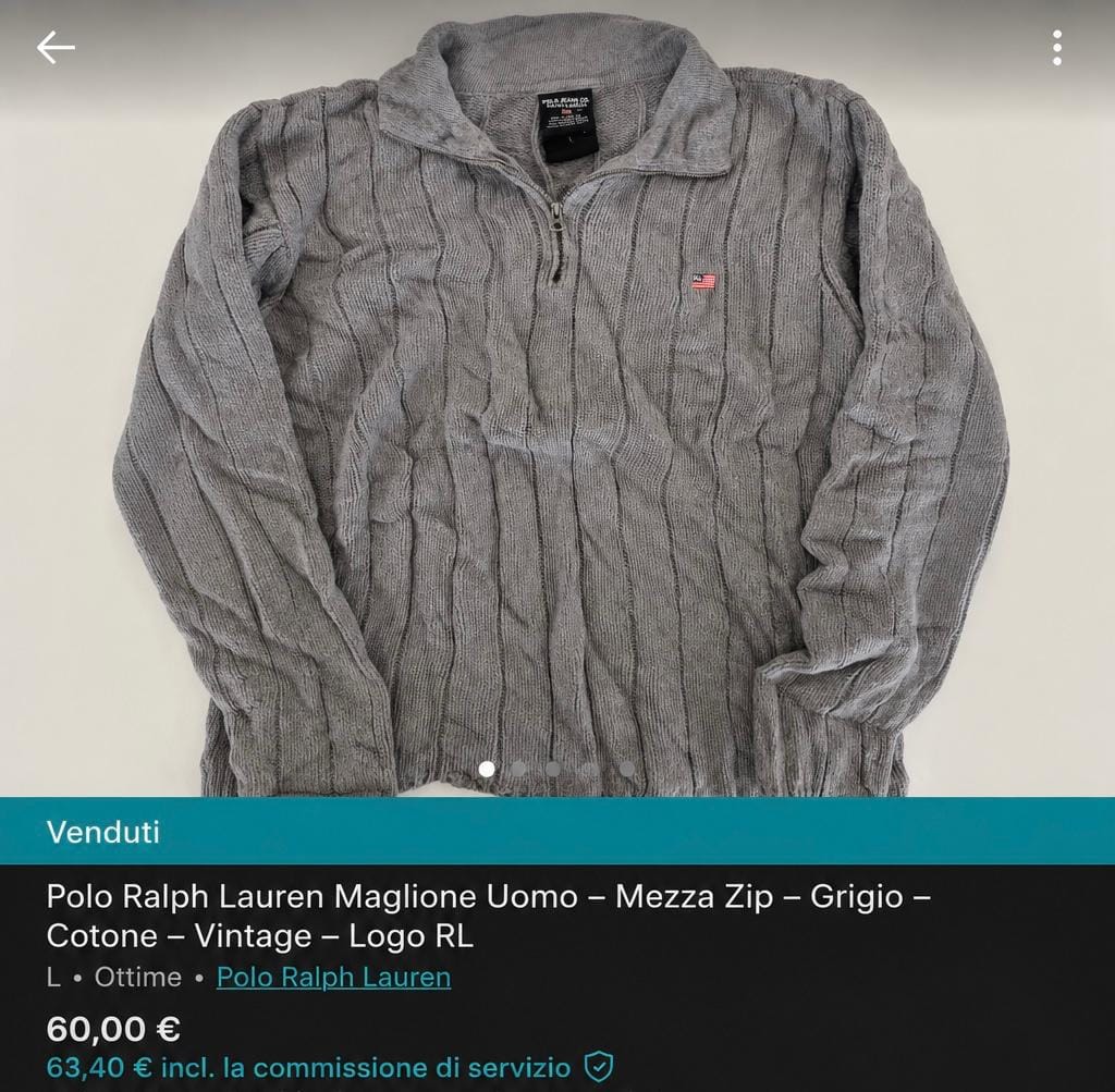 Customer photo review of Fiore Vintage & Secondhand - Box 5 pz Maglioni Ralph Lauren, Lacoste, Tommy Hilfiger PREMIUM