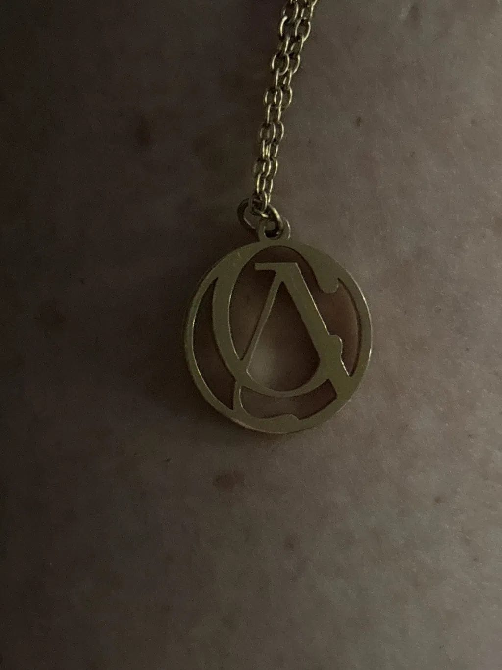 Customer photo review of Custom Monogram Necklace