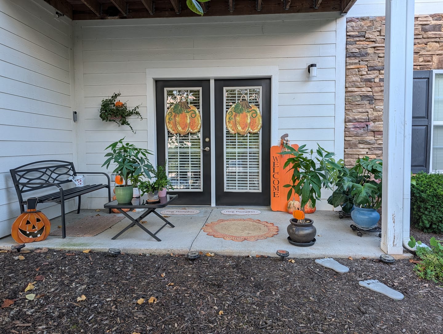 Customer photo review of Gold Pumpkin Door Hanger
