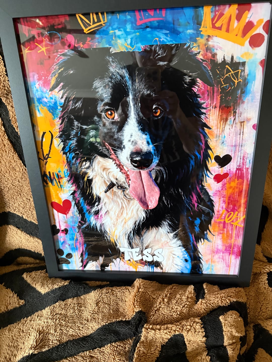 Customer photo review of Graffiti -  Personalised Poster