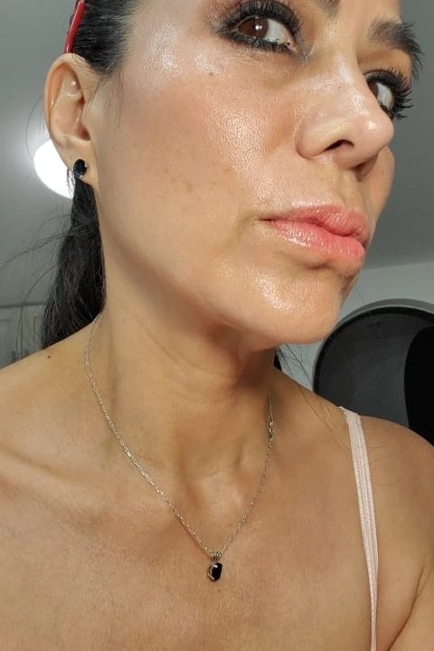 Customer photo review of Collagen Night Wrapping Mask
