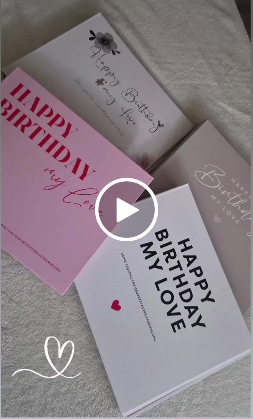Customer video review of Erinnerungsbuch für dein Kind – 18 Jahre & 18 Geburtstagsbriefe | Happy Birthday my Love