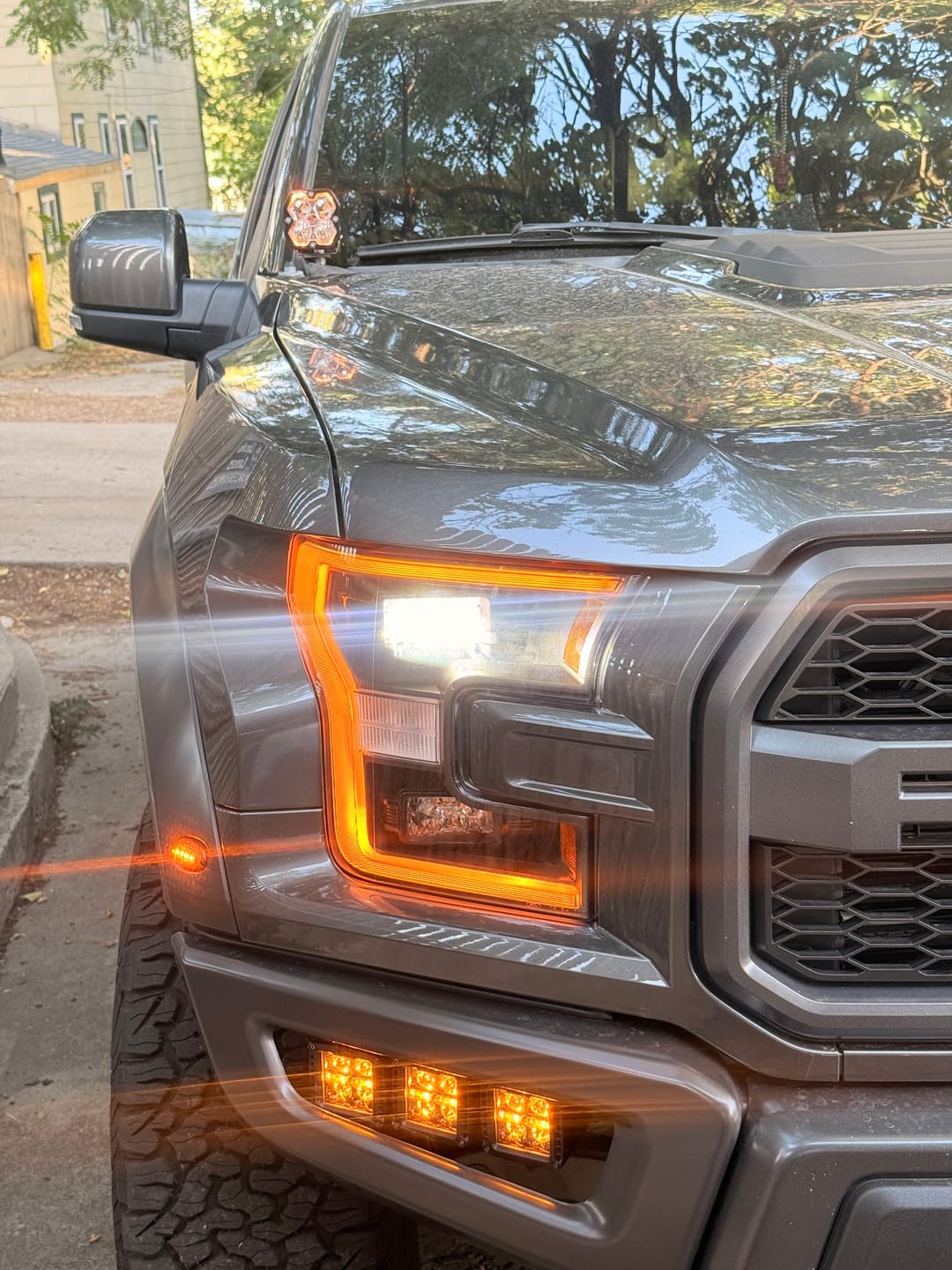 Customer photo review of Squadron 2.0 Sport Black LED Auxiliary Light Pod Pair Universal Clear Driving/Combo Baja Designs