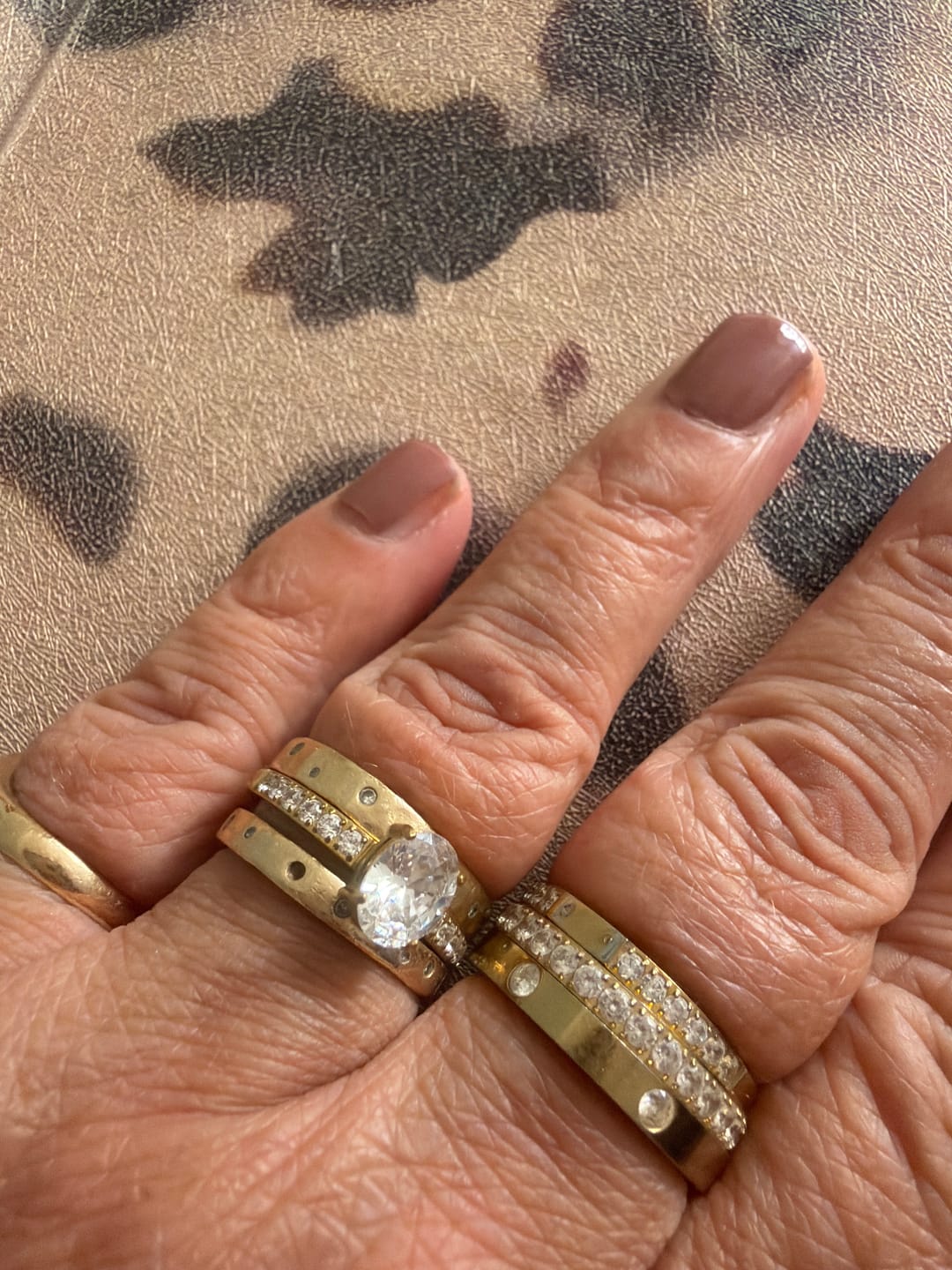 Customer photo review of Oval Solitaire Ring 1ct